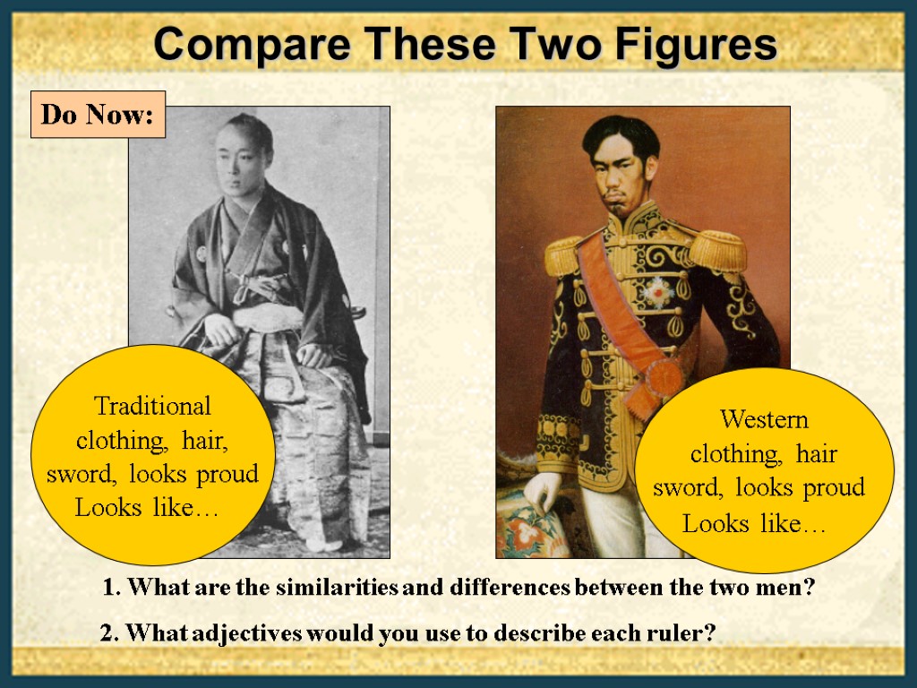 Compare These Two Figures 1. What are the similarities and differences between the two